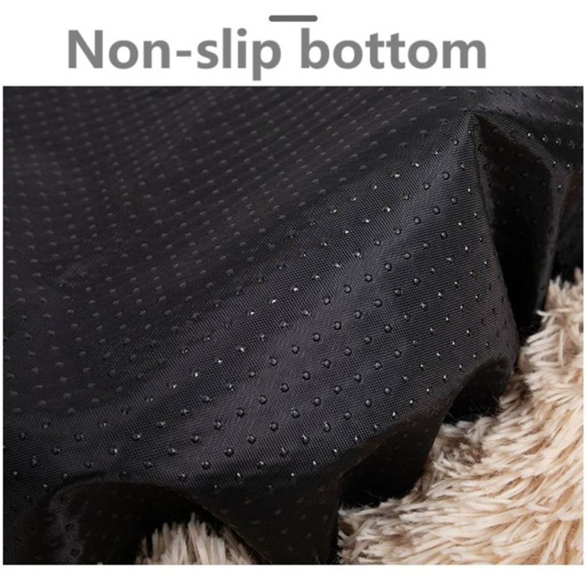 MASCO TODO - Cama Antiestrés Felpa para Mascotas Perros Gatos 80cm Rosado