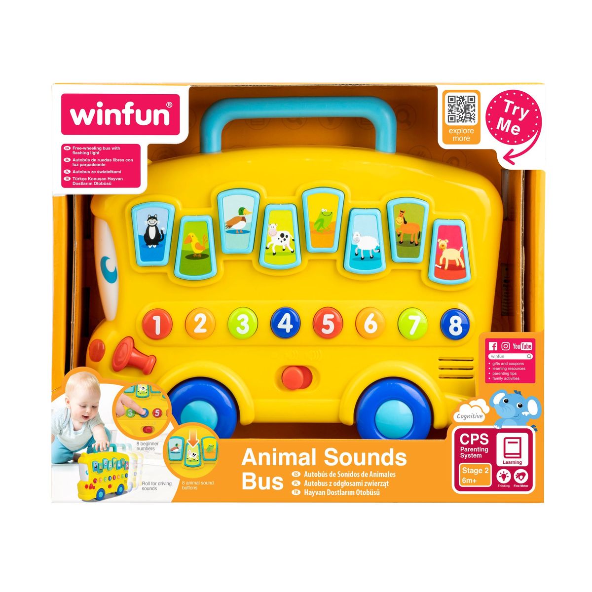 WINFUN - AUTOBUS DE SONIDOS DE ANIMALES