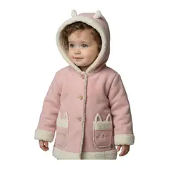 EXCEPTION - Chaqueta Tipo Gamuza Interior Chiporro Bebé Niña