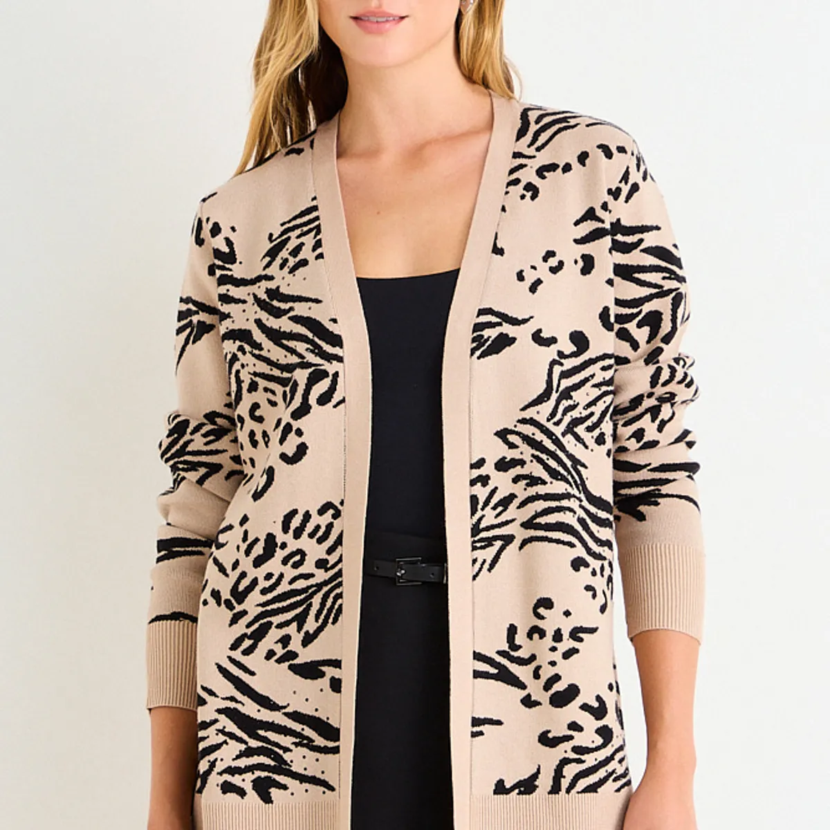 ASH - Cardigan Fantasia Largo Mujer Beige Ash