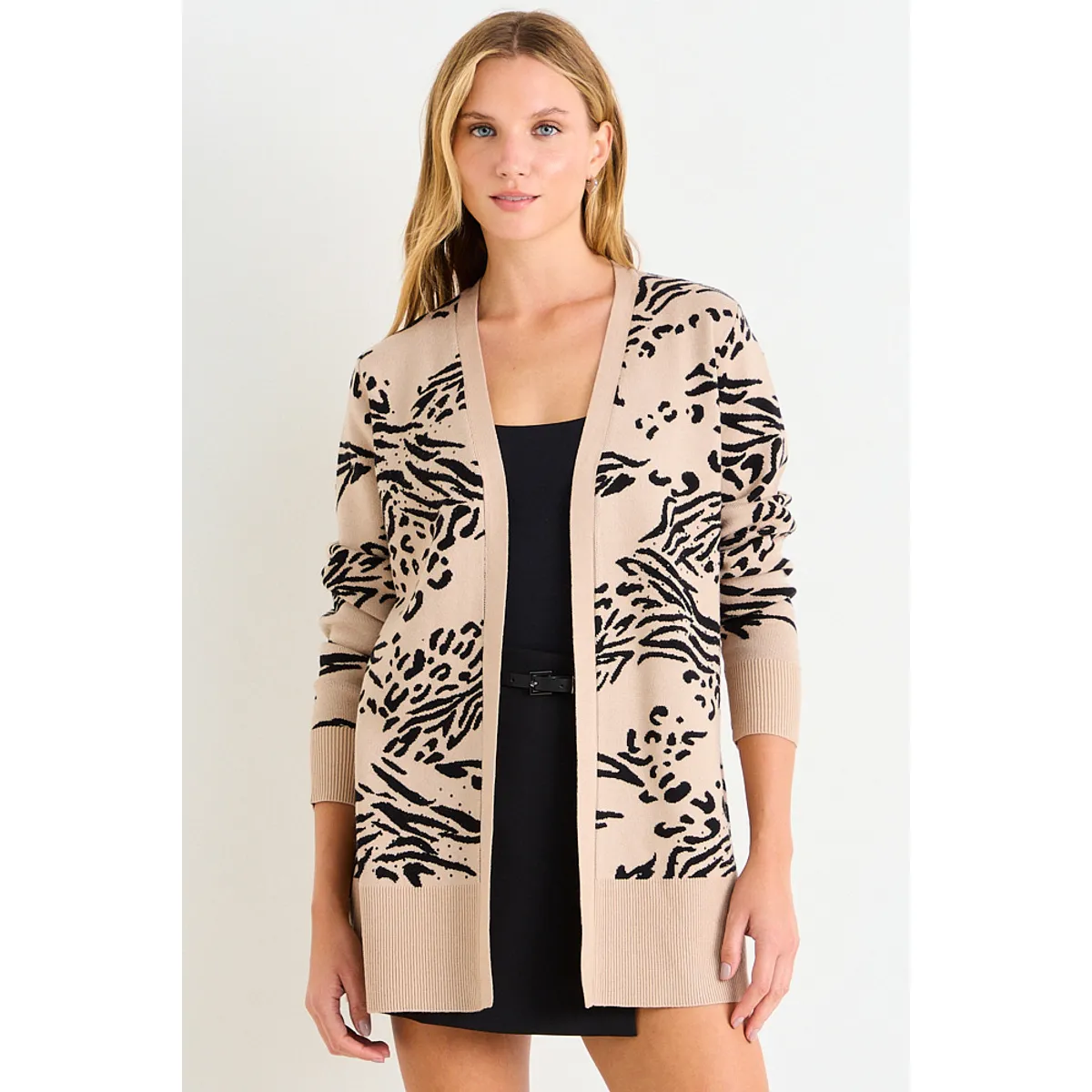 ASH - Cardigan Fantasia Largo Mujer Beige Ash