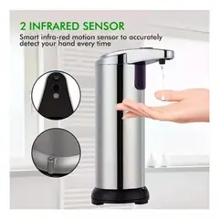 IRM - Dispensador de jabon Automatico Metalico con Sensor