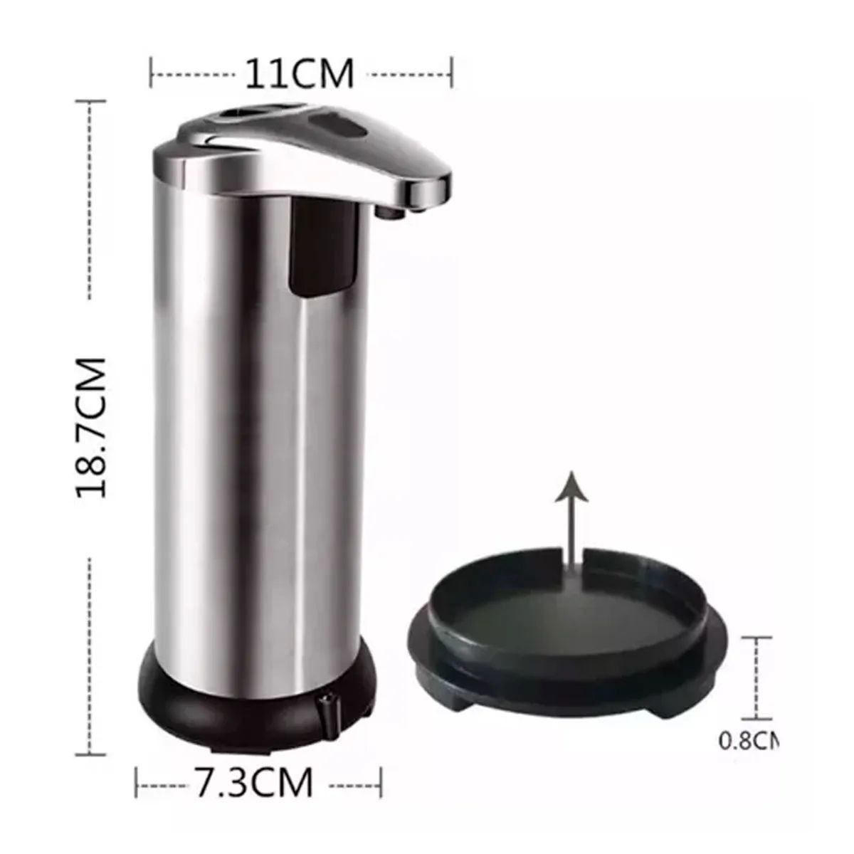 IRM - Dispensador de jabon Automatico Metalico con Sensor
