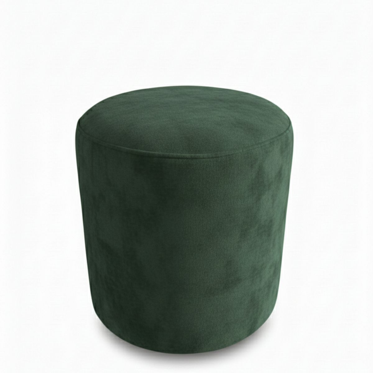 MUEBLES NEW - PUFF REDONDO VERDE FELPA