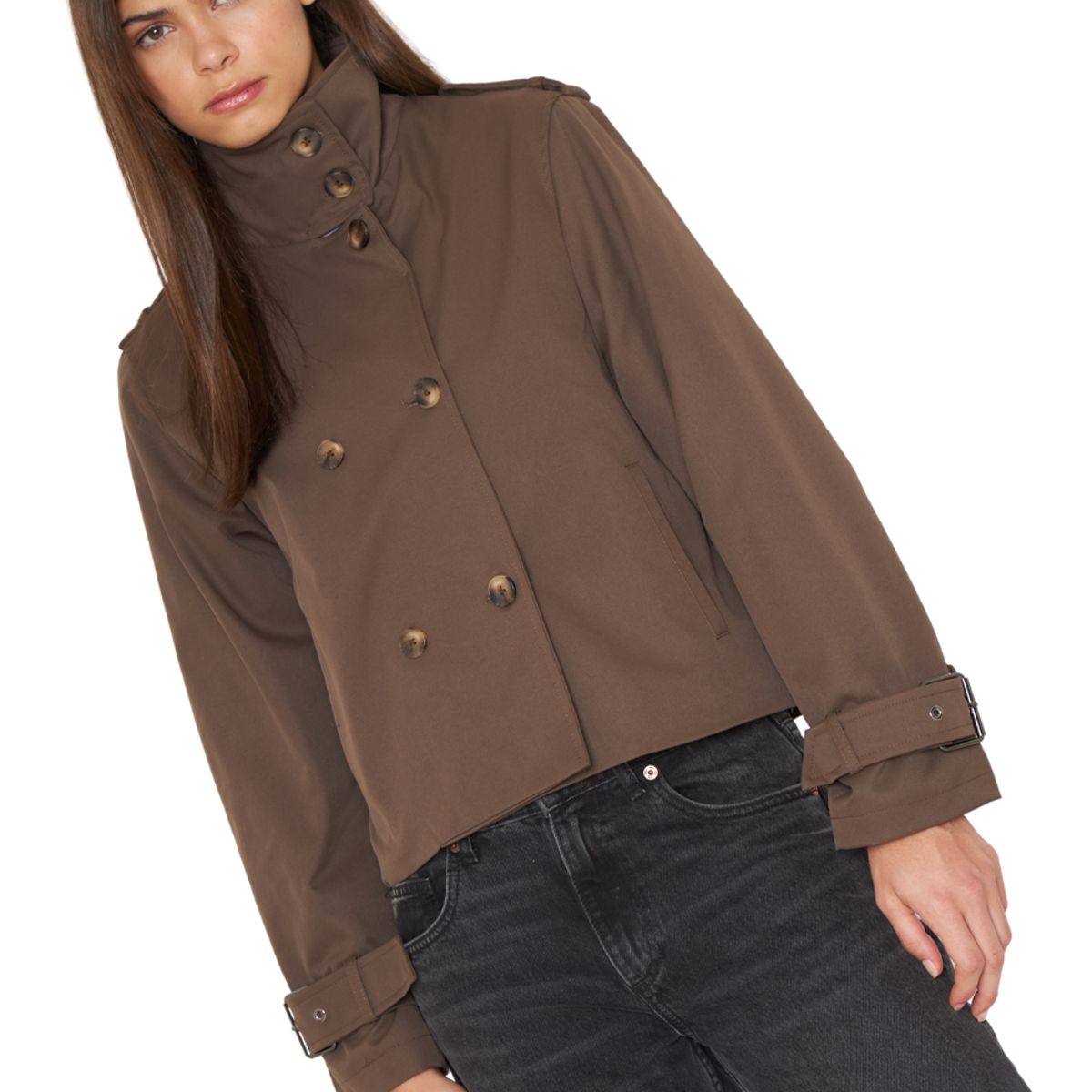 JACINTA TIENDA - Trench Coat Owen chocolate Jacinta Tienda