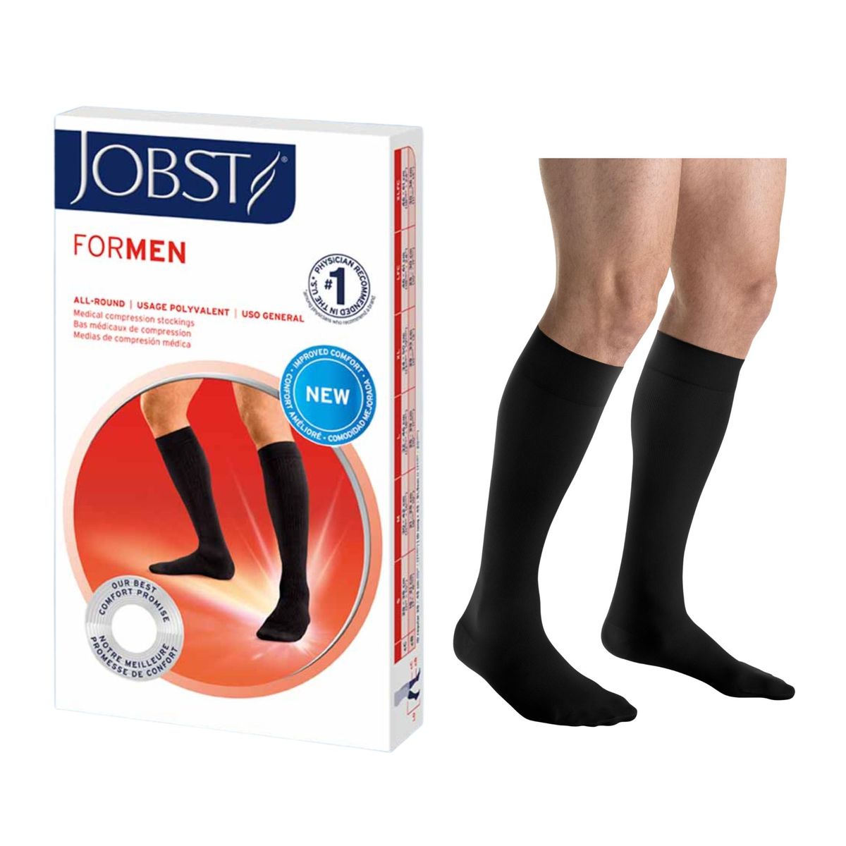 BSN MEDICAL - Calcetin Compresivo JOBST For Men 20-30 Rodilla Talla XL