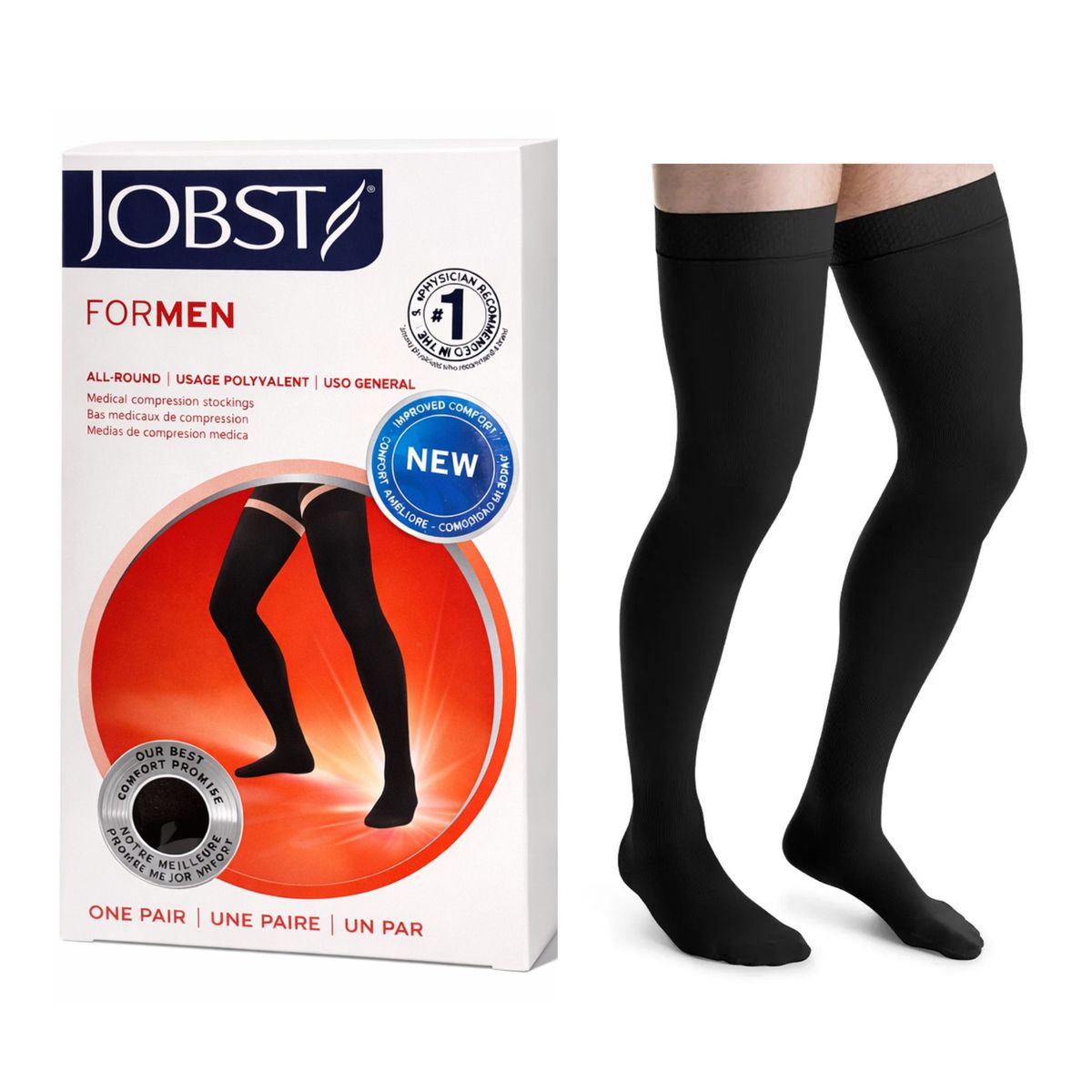 BSN MEDICAL - Calcetin Compresivo JOBST For Men 20-30 Muslo Talla XL