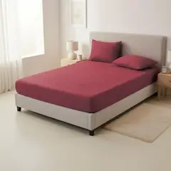 GENERICO - Funda Protectora Cubre Colchón King + 2 Fundas De Almohada - Cafe - King