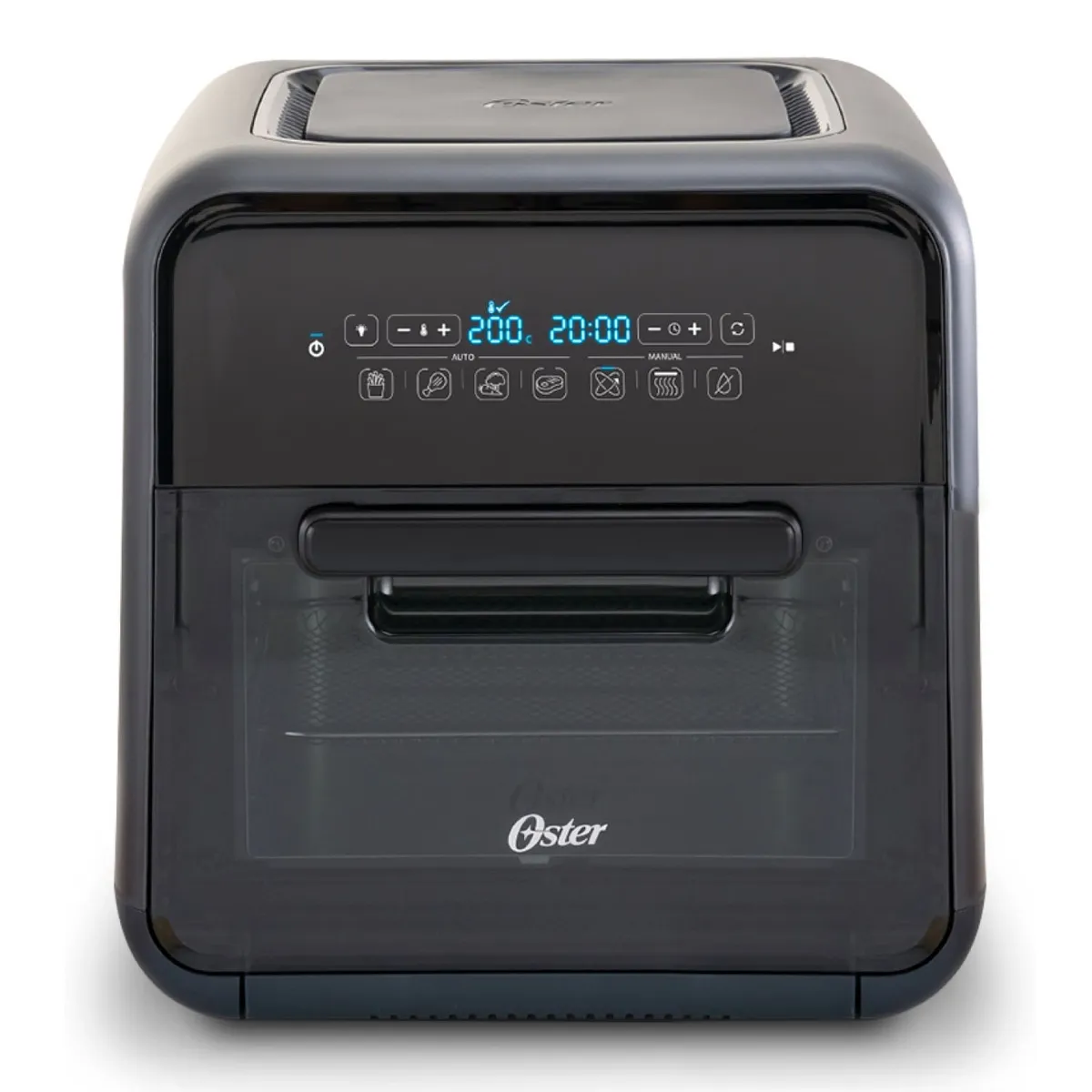 OSTER - Super Freidora de Aire Digital CKSTAFOV3 Capacidad de 10 Lt para Hornear y Freír Alimentos Negro Oster