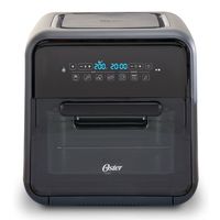 Super Freidora de Aire Digital CKSTAFOV3 Capacidad de 10 Lt para Hornear y Freír Alimentos Negro