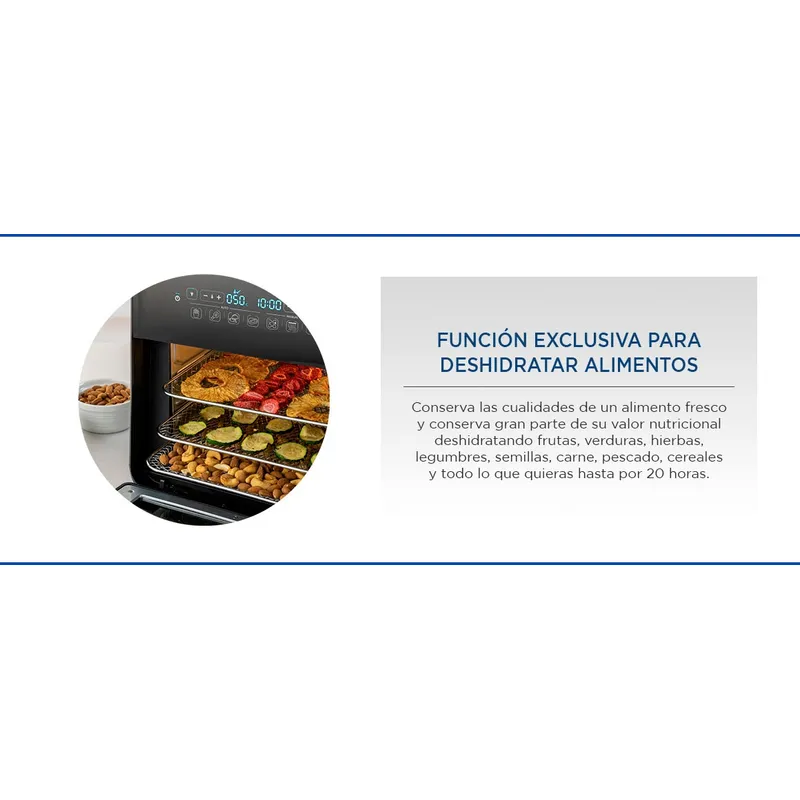 OSTER Super Freidora de Aire Digital CKSTAFOV3 Capacidad de 10 Lt