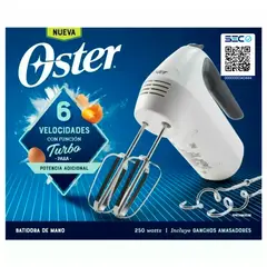 OSTER - Batidora Electrica de mano 6 velocidades