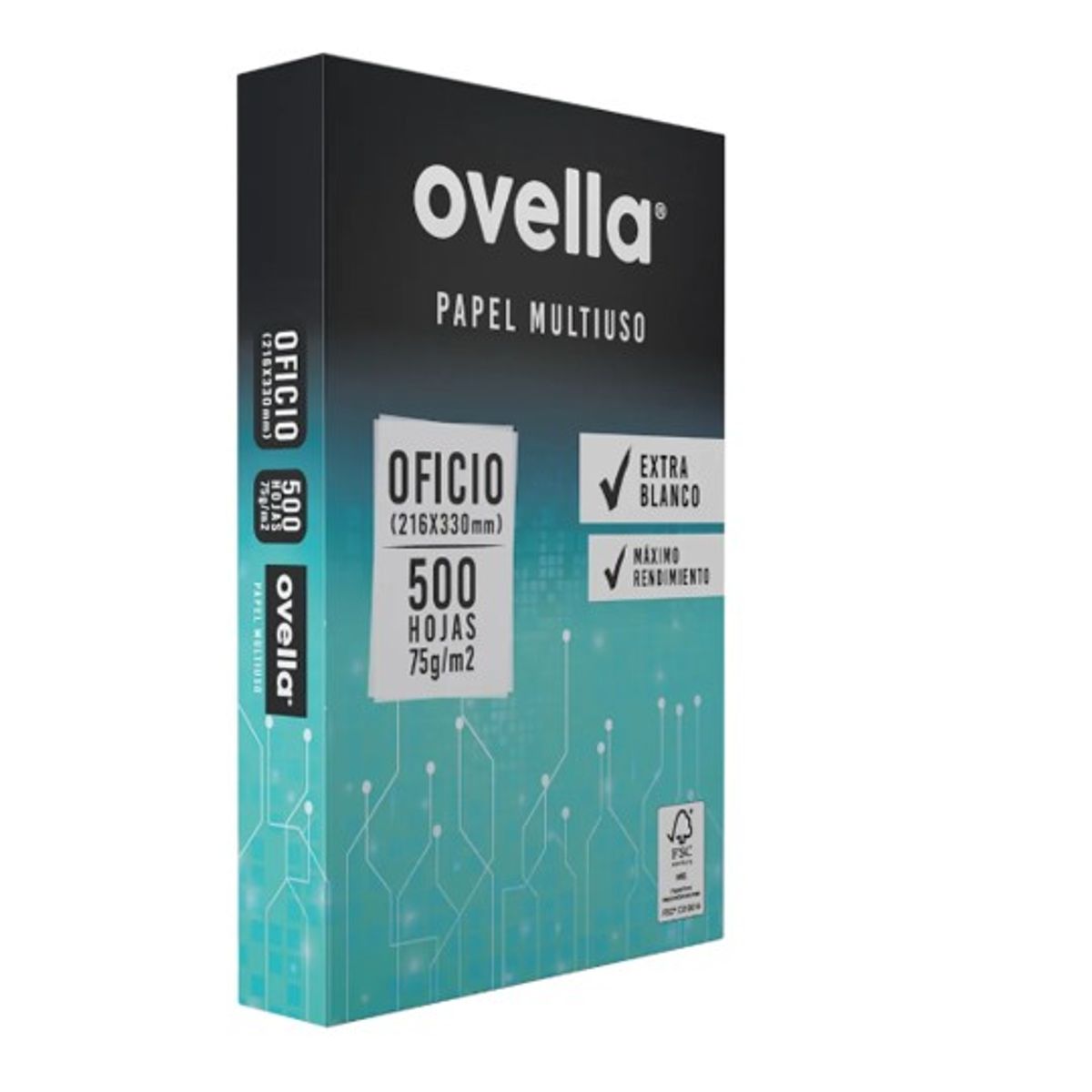 GENERICO - PACK 2 Resma de Papel tamaño Oficio OVELLA