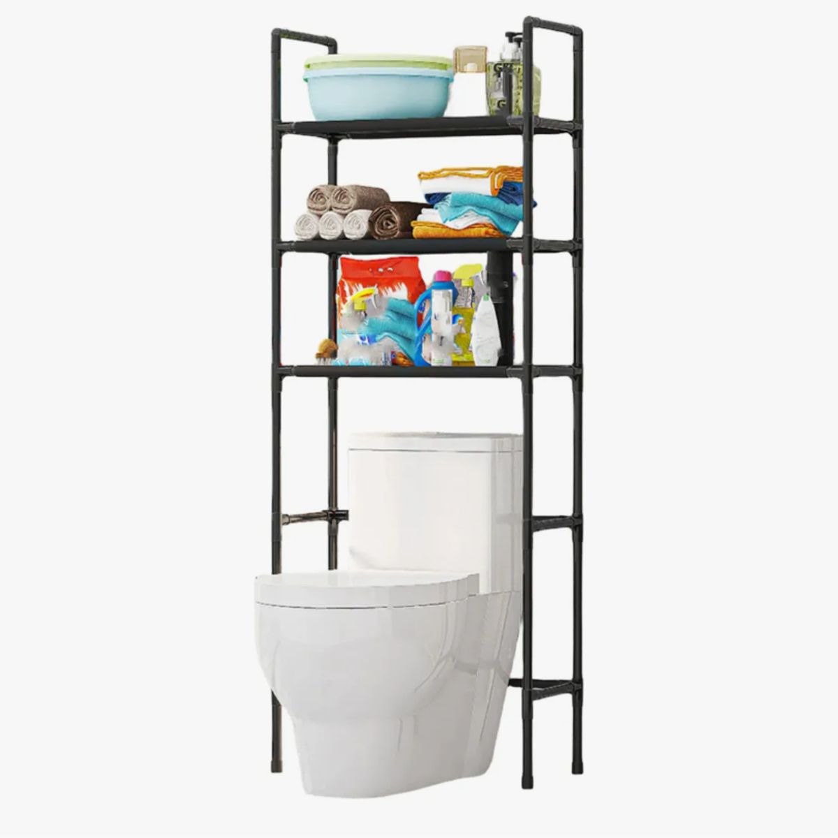 GENERICO - Estante Organizador Lavadora Rack 3 Niveles Para Baño 155cm