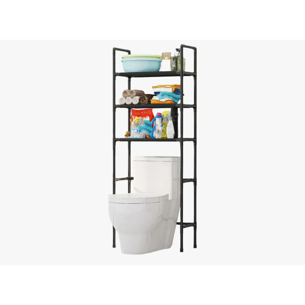 GENERICO - Estante Organizador Lavadora Rack 3 Niveles Para Baño 155cm