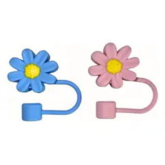 GENERICO - Pack 2 Tapas Antiderrame Flores Para vaso térmico de 40 oz