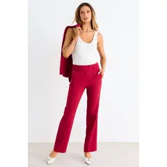 ASH - Pantalon Recto Mujer Rojo