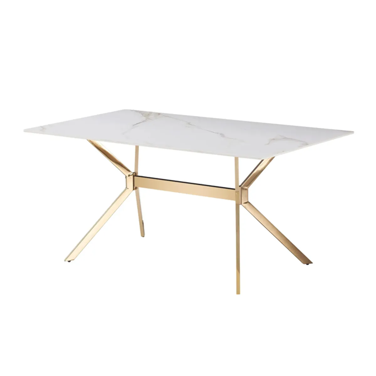 MSA MUEBLES SANTA ANA - Mesa Comedor Rectangular Lifecas Gold
