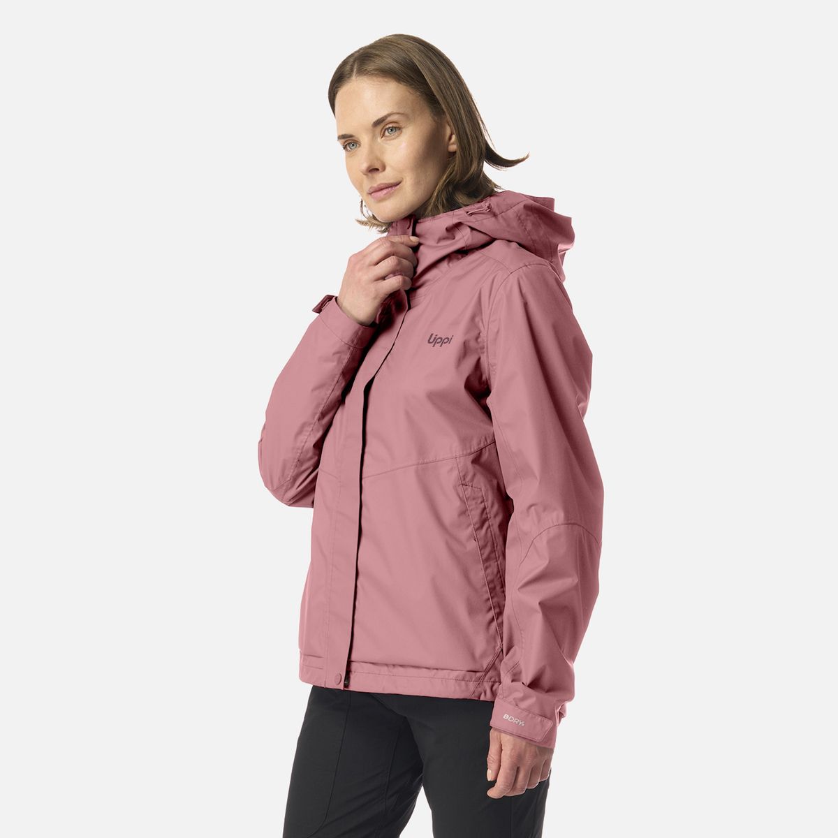 LIPPI - Chaqueta Mujer Blizzard B-Dry Hoody Jacket Rosa Oscuro Lippi