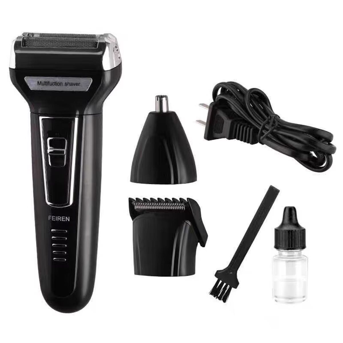 KEMEI - Afeitadora Eléctrica Kemei 3 En 1 Barba Pelo Nariz