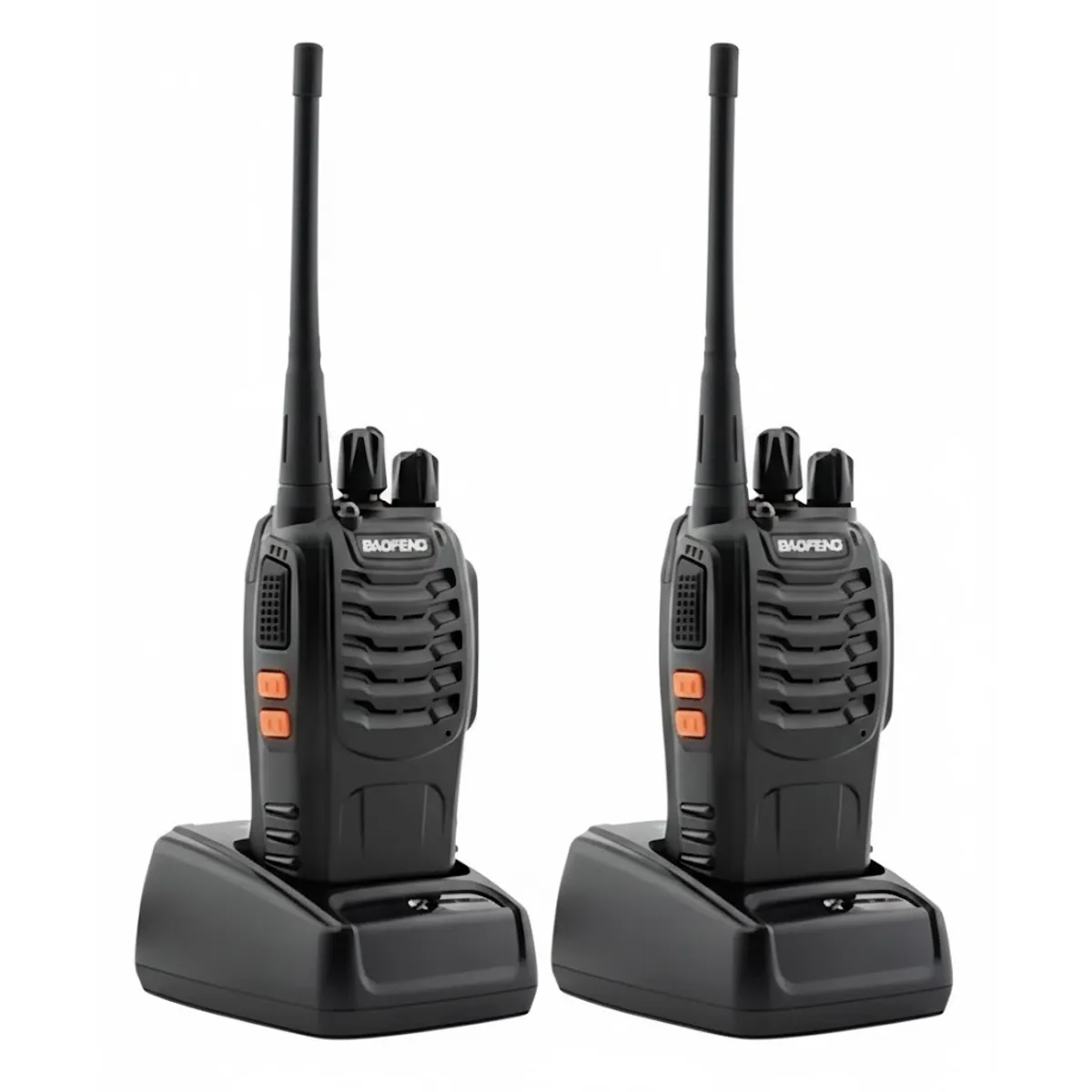 GENERICO - Pack 2 Transmisor 2 Vías Baofeng Bf-888s Negro Bandas De Frecuencia Uhf