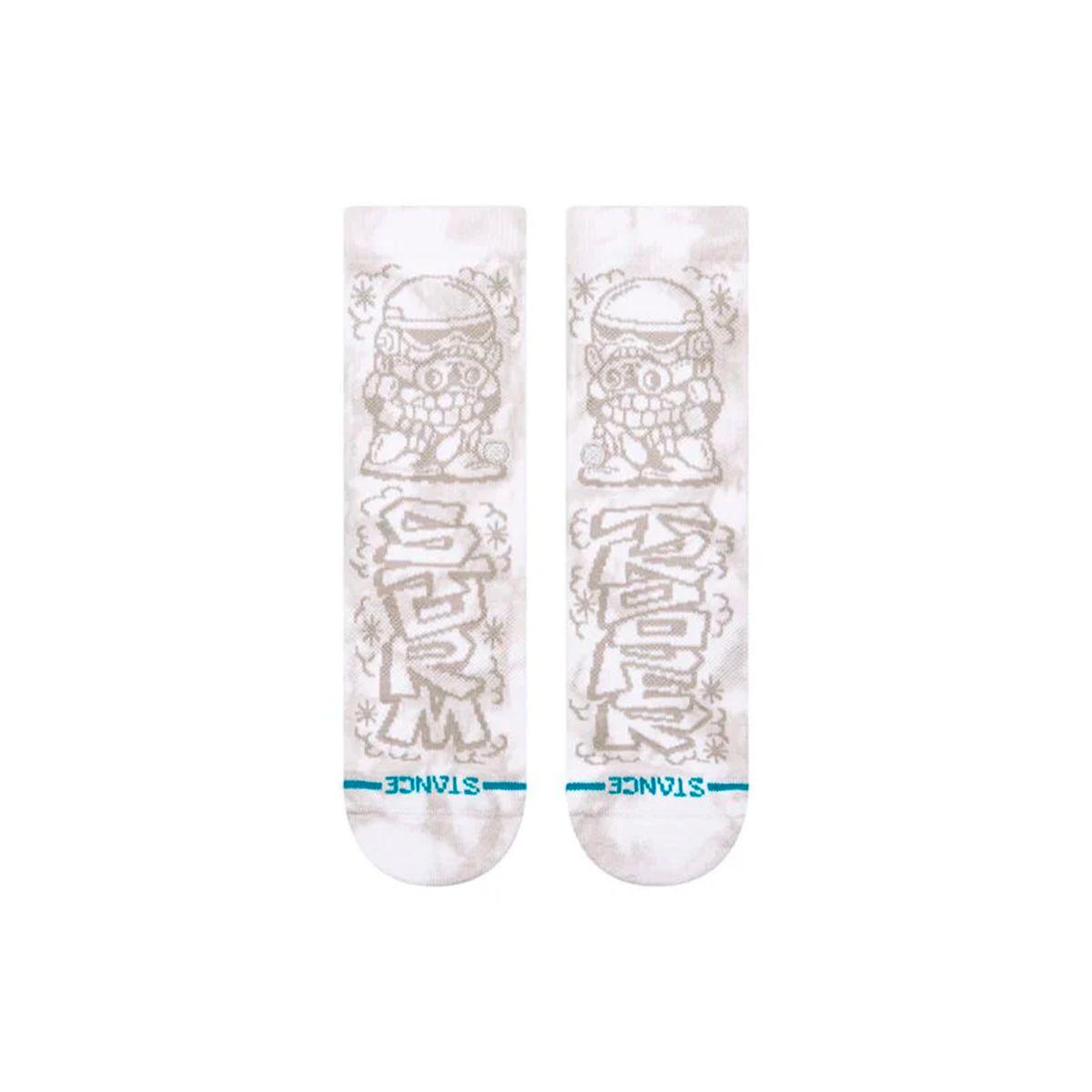 STANCE - Stance Sock Kids DJ Trooper Crew White