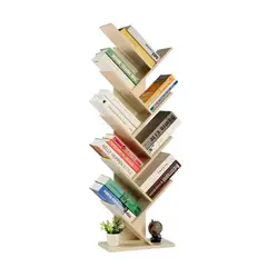 IRM - Repisa Librero Madera Arbol Estante Para Libros 160x44cm