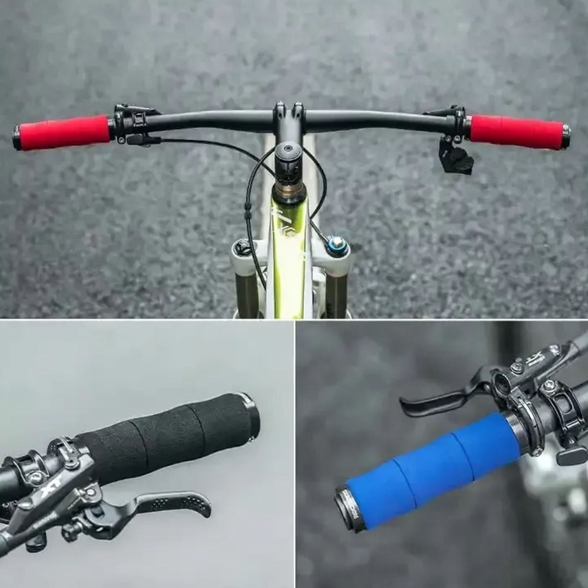 ROCKBROS - Puños Bicicleta Rockbros Con Lock Mtb Grips Empuñadura