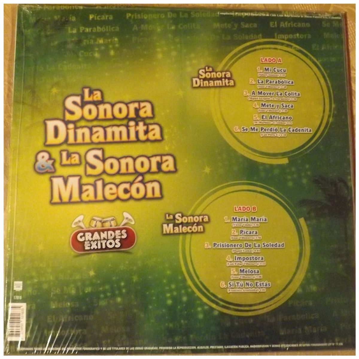 HITWAY MUSIC - SONORA DINAMITA VS SONORA MALECÓN - GRANDES EXITOS - VINILO