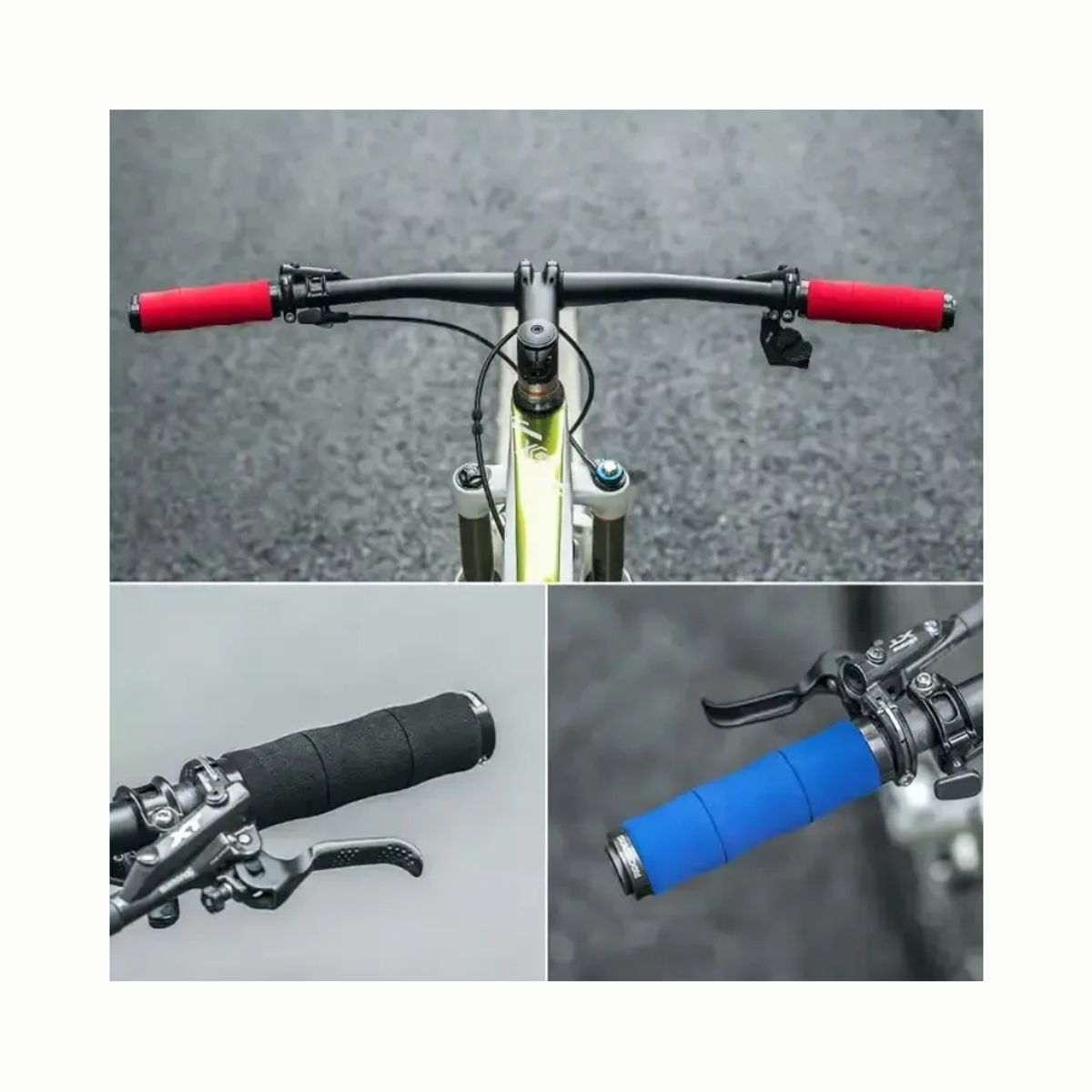 ROCKBROS - Puños Bicicleta Rockbros Con Lock Mtb Grips Empuñadura