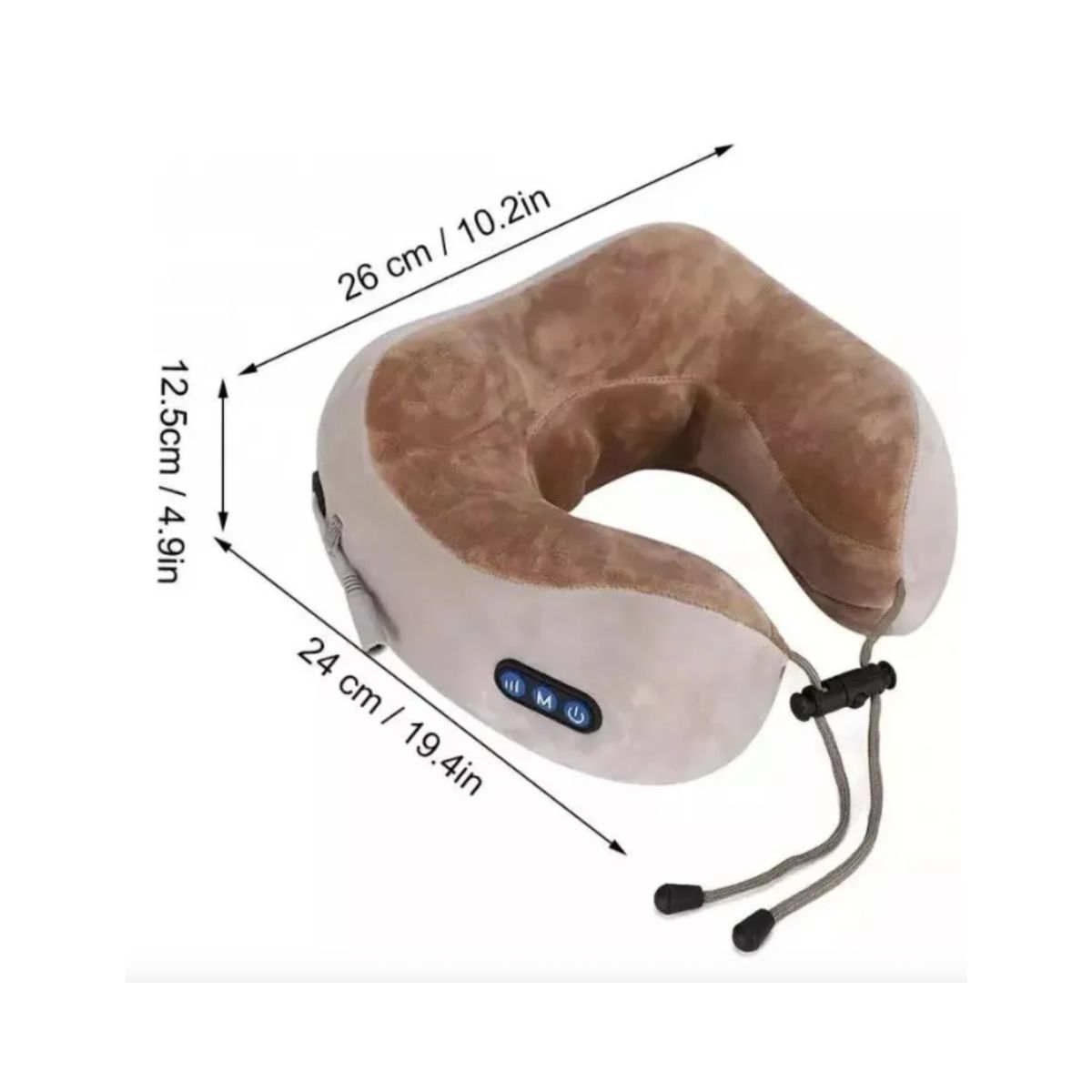 GENERICO - Almohada de Cuello Masajeadora Premium - Soporte 360°, Masaje Shiatsu y Vibración
