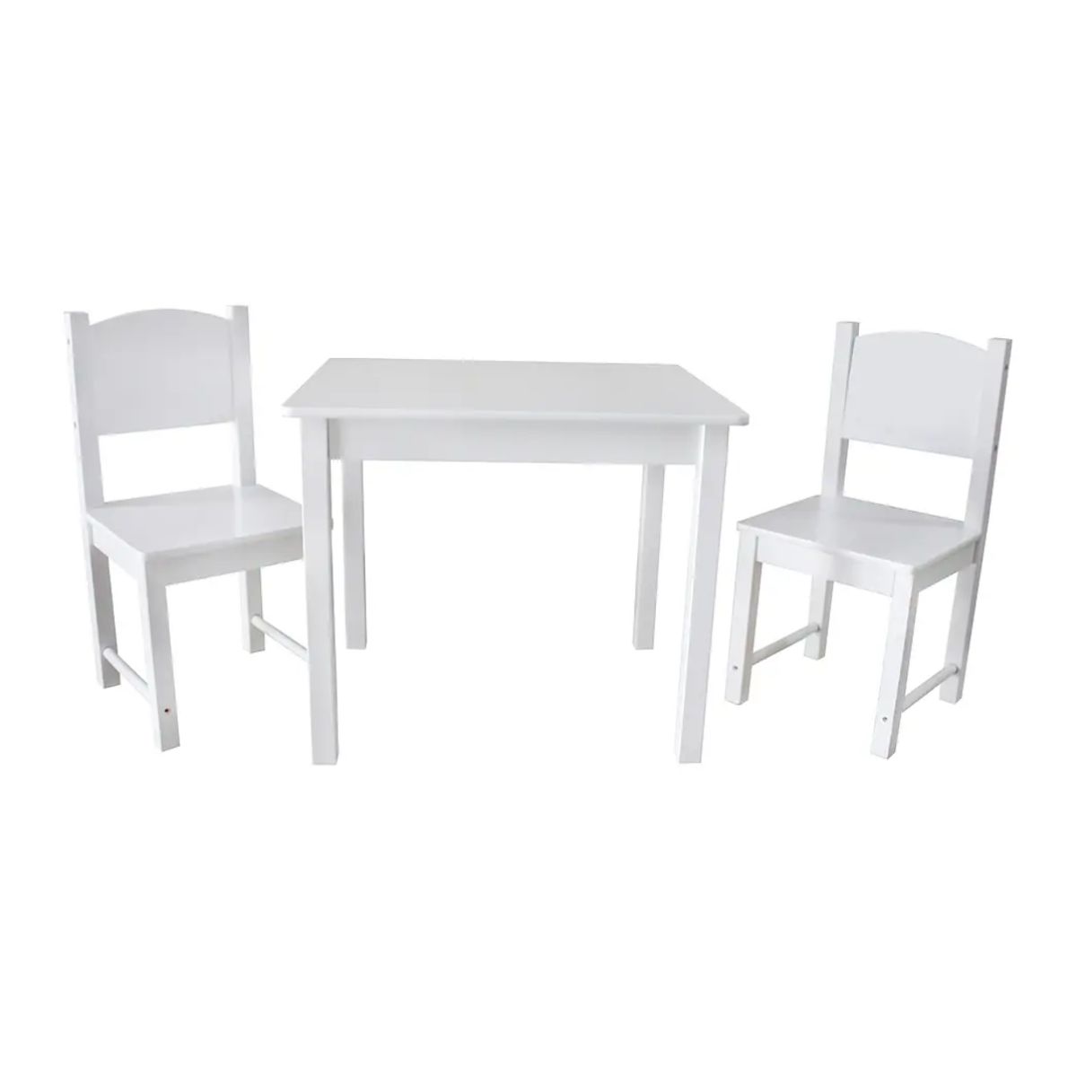 KIDSCOOL - Mesa Infantil Kidscool + 2 Sillas Blanco