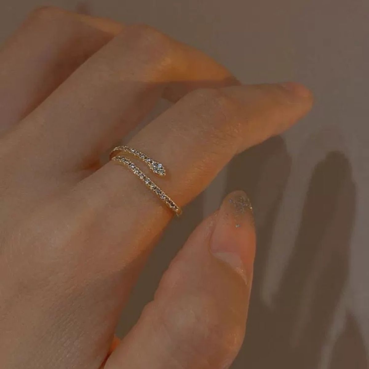LUX JOYAS - Anillo Plata 925 Serpiente Brillito