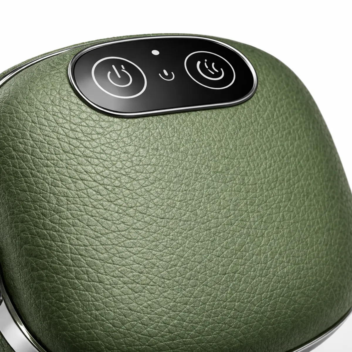 MOVI - Masajeador Eléctrico Portátil con Calor y Vibración Recargable para Cuello y Espalda Verde Oliva