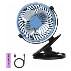 GENERICO - Mini Ventilador Clip 360° Para Bebe Carrito,auto Y Oficina