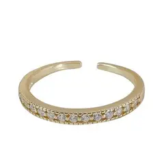 LUX JOYAS - Anillo Plata 925 Medio Cintillo Bri