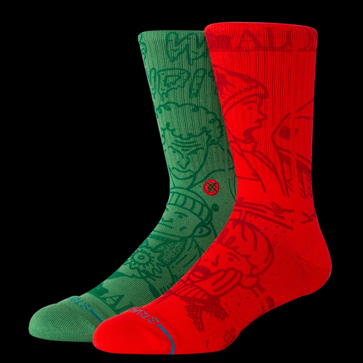 STANCE - Stance Sock Home Alone Green Red