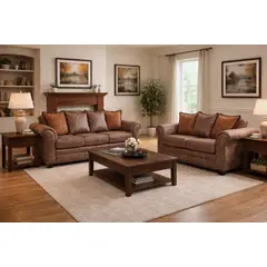 BLACK FACTORY - Juego de Living 3 2 Aconcagua Café