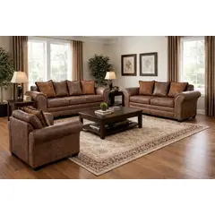 BLACK FACTORY - Juego de Living 3 2 1 Aconcagua Café