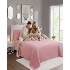 GENERICO - Juego de Sábanas Polar Premium 2 Plazas Térmicas Extra Suaves