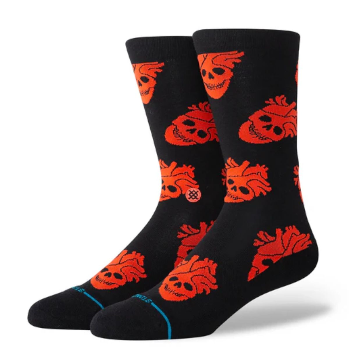 STANCE - Stance Sock Fallin In Skull Crew Black