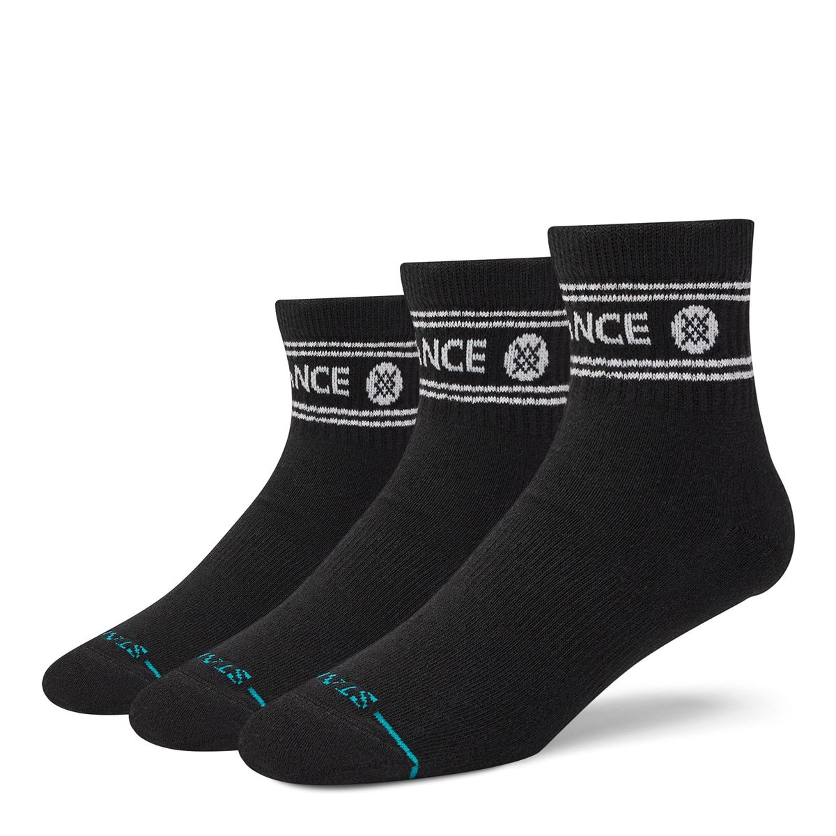 STANCE - Stance Sock 3 Pack Quarter Vital Black