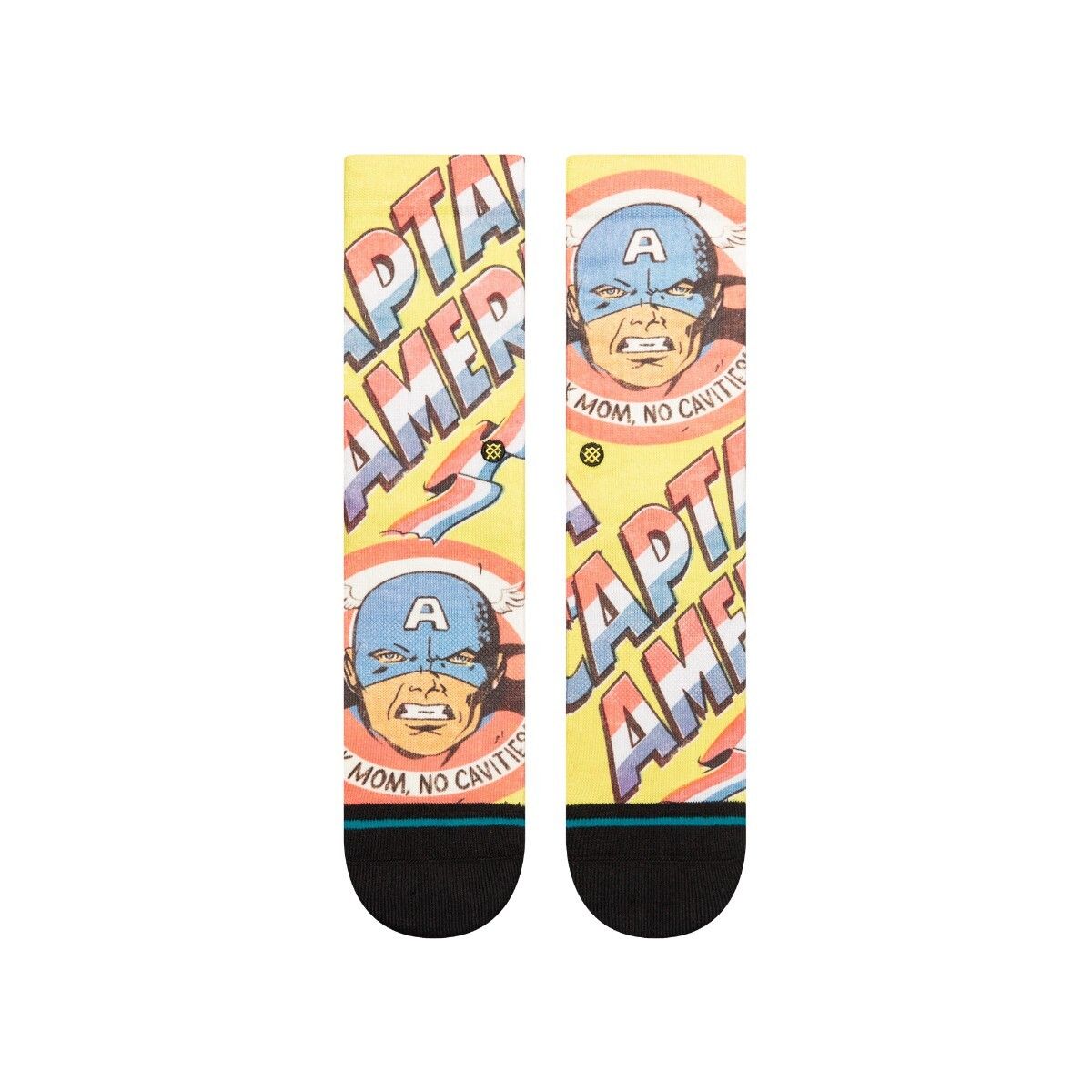 STANCE - Stance Sock Kids Captain America No Cavities Yellow