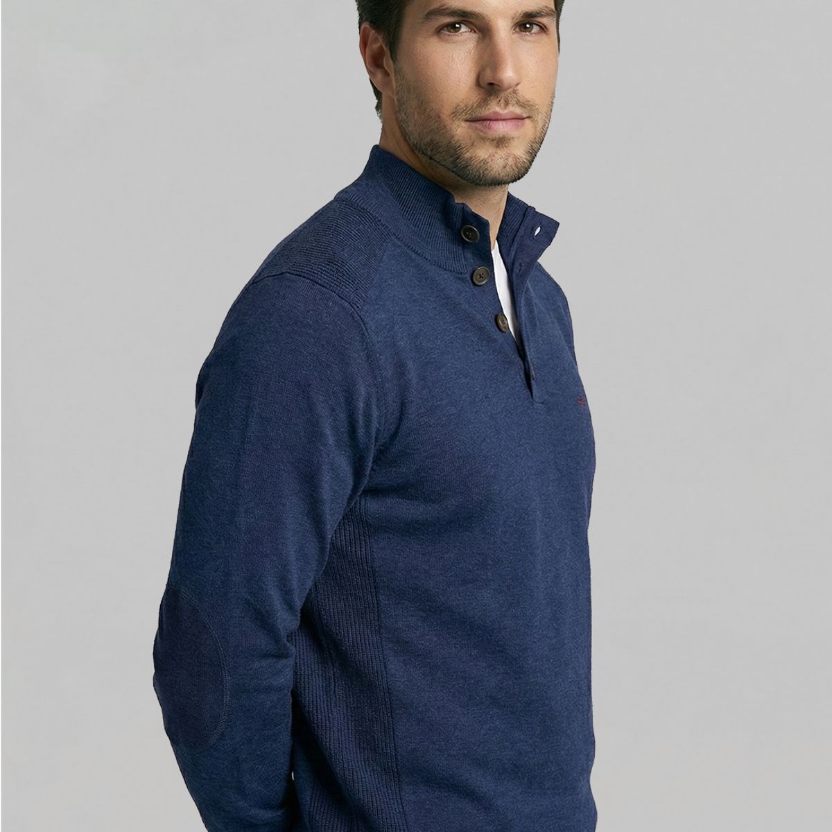 FEROUCH - Sweater Bristol Indigo Melange Ferouch