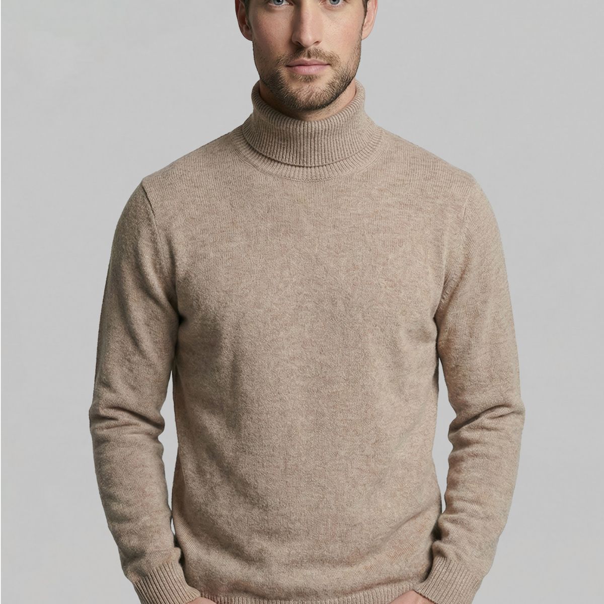 FEROUCH - Sweater Turtle Neck Dk Oyster Melange Ferouch