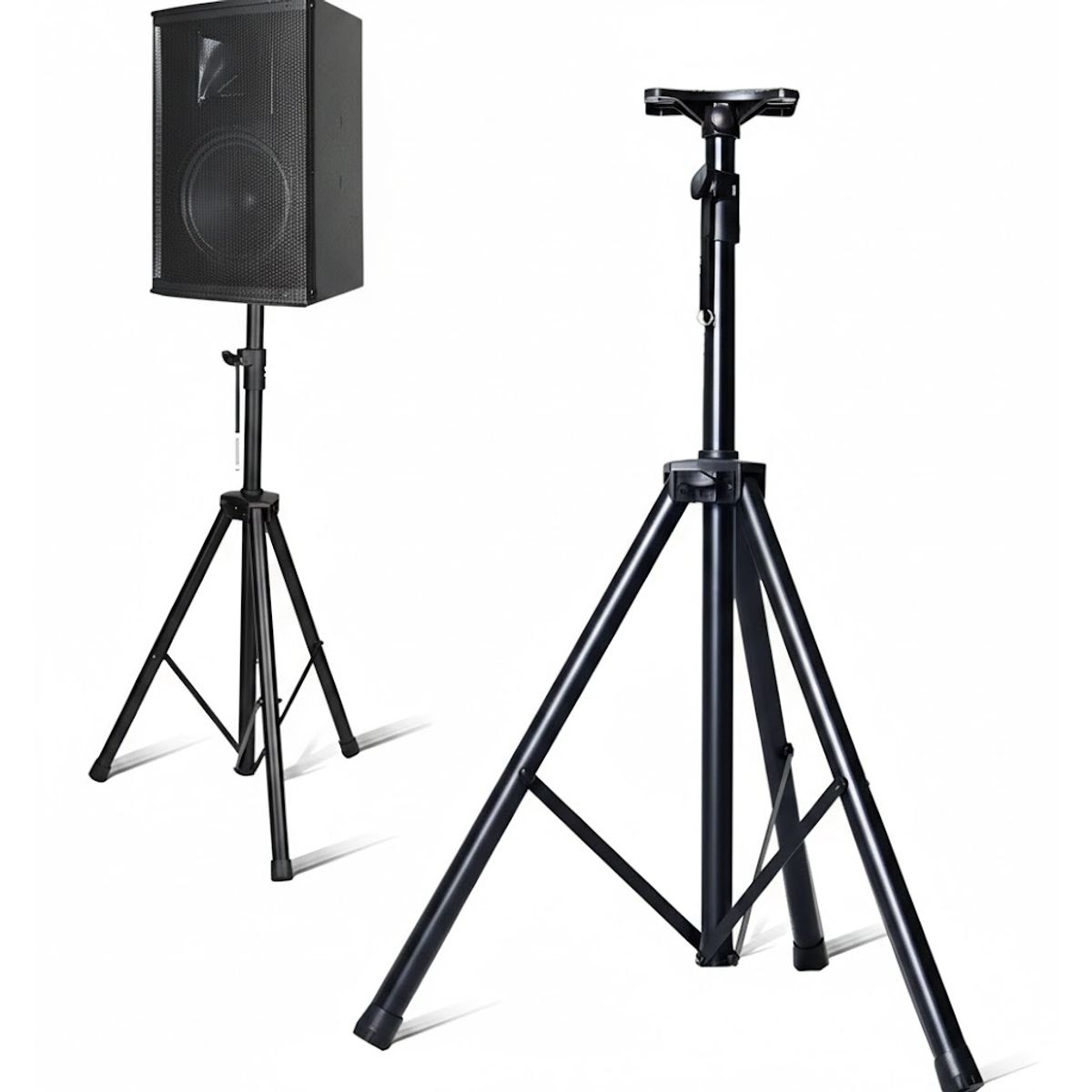 GENERICO - Atril Para Parlante O Caja Acustica Regulable De 1.80 Mts Negro