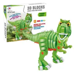 GENERICO - Bloques Armables 3D dinosaurio 104 Piezas
