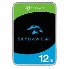 SEAGATE - SkyHawk AI Disco Duro 12TB 7200 RPM, 256MB Cache, SATA 6Gb/s, 3.5"