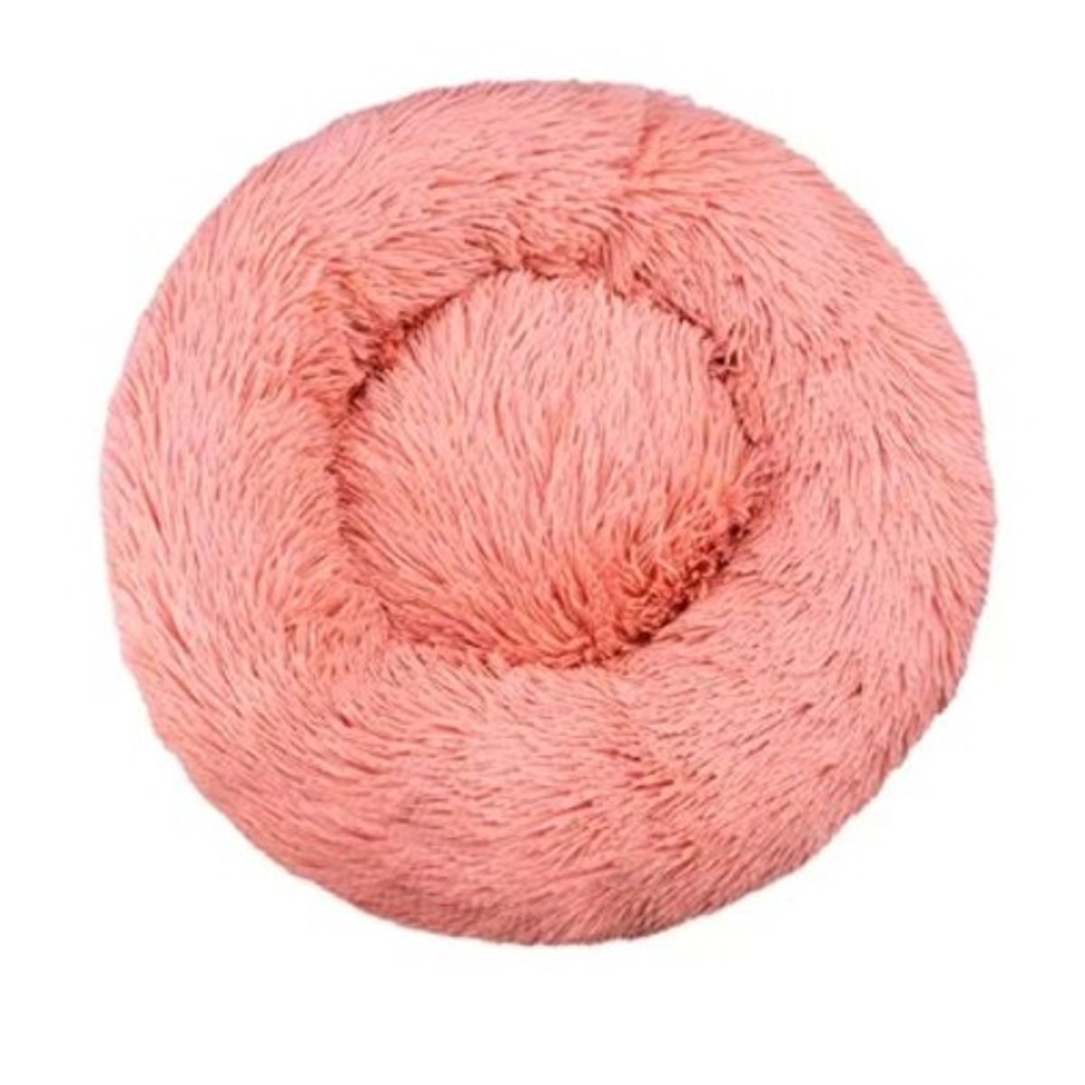 MASCO TODO - Cama Antiestrés Felpa para Mascotas Perros Gatos 70cm Rosado