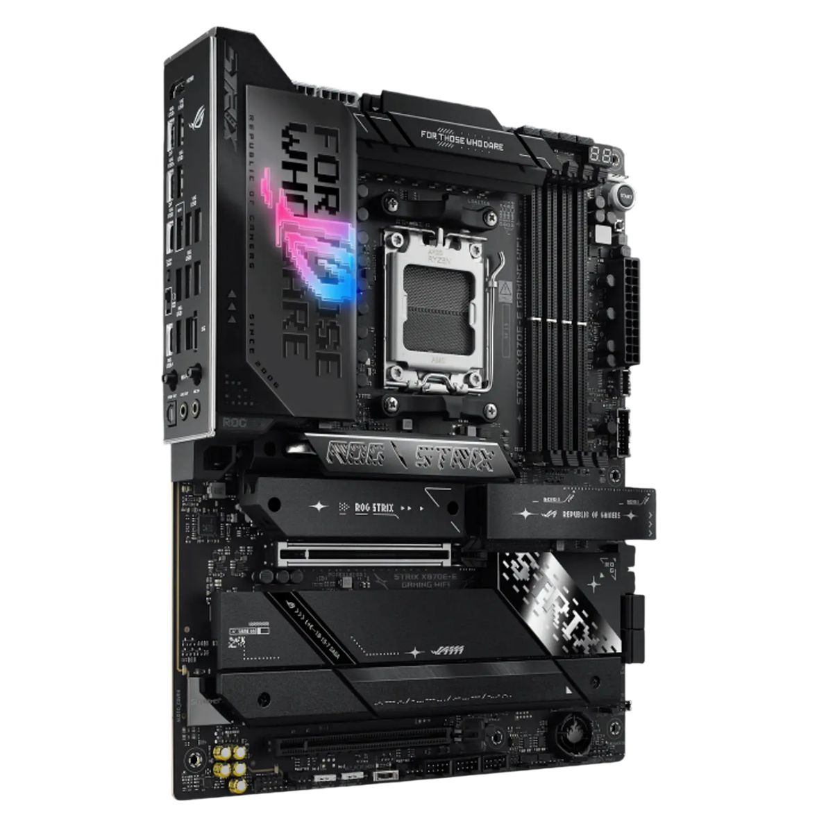 ASUS - ASUS ROG STRIX X870E-E GAMING WIFI AM5 ATX PCIe 5.0 WiFi 7 USB4 40Gbps Ryzen 9000/8000/7000